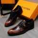 LV Brown Calfskin Leather Man Shoes 052529 (2)_th.jpg